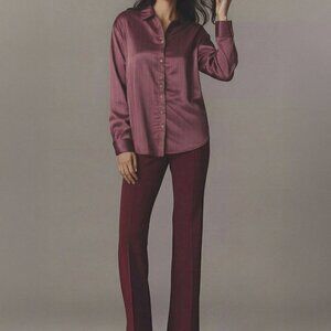 New York & Company Petite Ponte Bootcut High Rise Pant Size MEDIUMMEDIUM / GREY